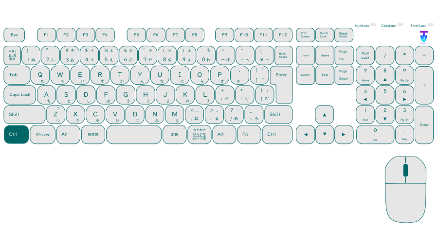 Z001[NOP]パワポキーボード(Windows)